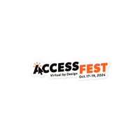 AccessFest24 (Full Logo) Stickers