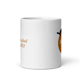 White glossy mug