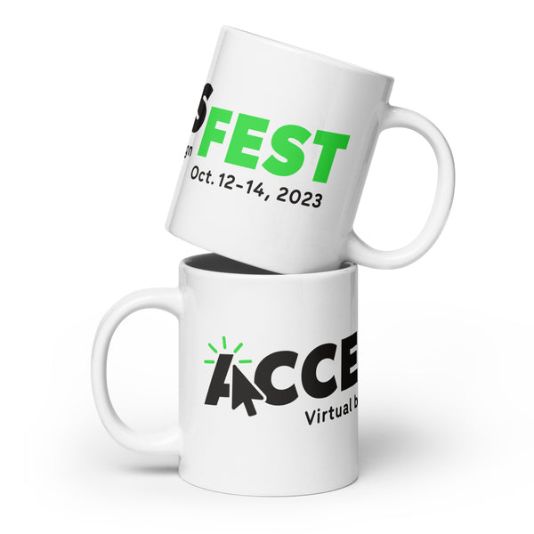 AccessFest23 White Glossy Mug