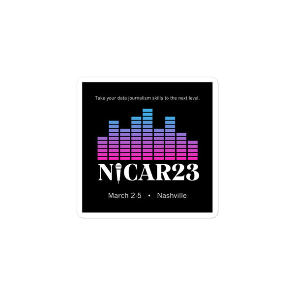 NICAR23 logo sticker